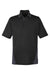 Harriton M386/M386T Mens Flash Performance Moisture Wicking Colorblock Short Sleeve Polo Shirt Black/Dark Charcoal Grey Flat Front