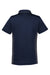 Harriton M386W Womens Flash Performance Moisture Wicking Colorblock Short Sleeve Polo Shirt Dark Navy Blue/Dark Charcoal Grey Flat Back