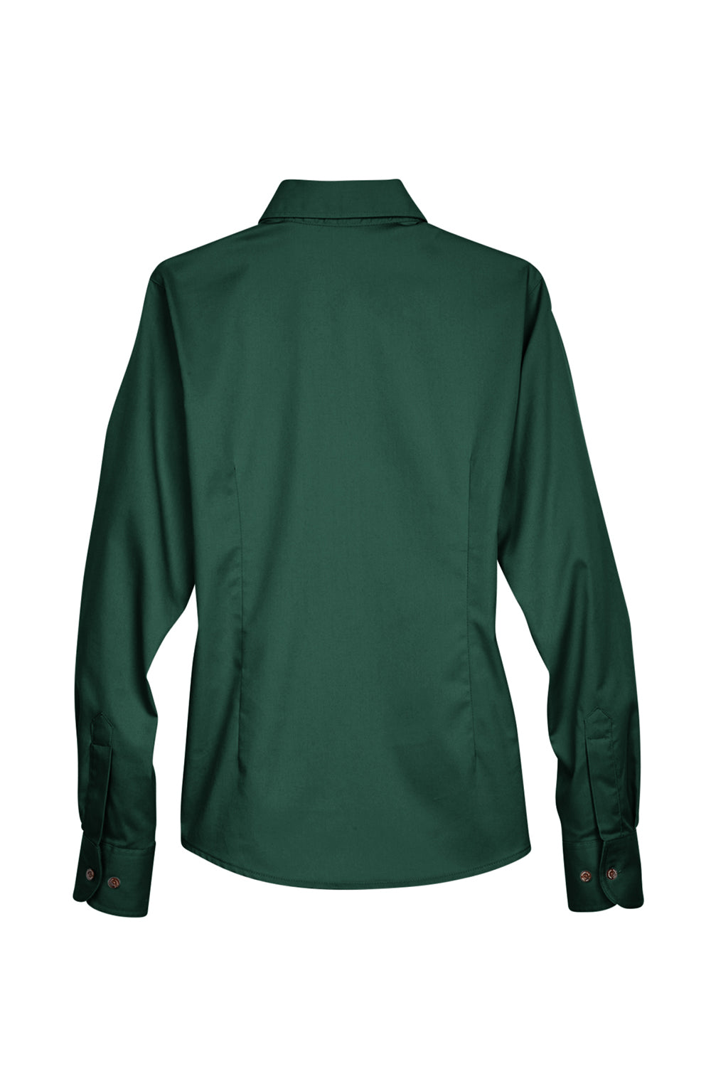 Harriton M500W Ladies' Easy Blend Long-Sleeve Twill Shirt with Stain-Release - Hunter, L Harriton M500W Ladies' Easy Blend Long-Sleeve Twill Shirt with Stain-Release - Hunter, L