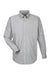 Harriton M510/M510T Mens Essential Long Sleeve Button Down Shirt w/ Pocket Dark Grey Flat Front