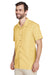 Harriton M560 Mens Barbados Wrinkle Resistant Short Sleeve Button Down Camp Shirt w/ Pocket Pineapple Yellow Model 3q
