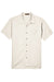 Harriton M570 Mens Bahama Wrinkle Resistant Short Sleeve Button Down Camp Shirt w/ Pocket Cream Flat Front
