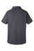 Harriton M585W Womens Advantage Wrinkle Resistant Short Sleeve Button Down Shirt w/ Double Pockets Dark Charcoal Grey Flat Back