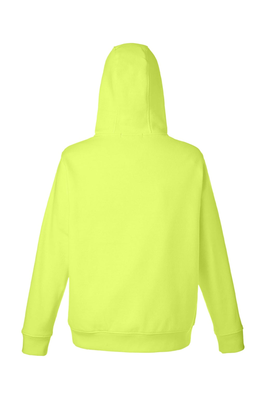 Harriton M711/M711T Mens Climabloc Water Resistant Full Zip Hooded Sweatshirt Hoodie w/ Pockets Safety Yellow Flat Back