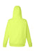 Harriton M711/M711T Mens Climabloc Water Resistant Full Zip Hooded Sweatshirt Hoodie w/ Pockets Safety Yellow Flat Back