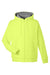 Harriton M711/M711T Mens Climabloc Water Resistant Full Zip Hooded Sweatshirt Hoodie w/ Pockets Safety Yellow Flat Front