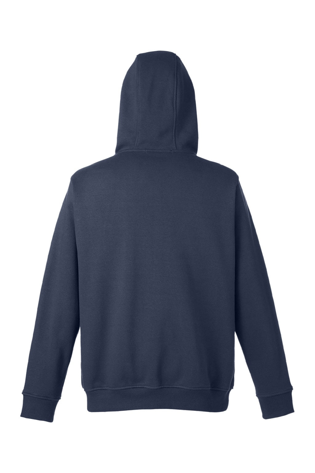 Harriton M711/M711T Mens Climabloc Water Resistant Full Zip Hooded Sweatshirt Hoodie w/ Pockets Dark Navy Blue Flat Back