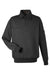Harriton M712 Mens Climabloc Water Resistant 1/4 Zip Sweatshirt w/ Pocket Black Flat Front