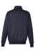 Harriton M712 Mens Climabloc Water Resistant 1/4 Zip Sweatshirt w/ Pocket Dark Navy Blue Flat Back
