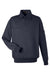 Harriton M712 Mens Climabloc Water Resistant 1/4 Zip Sweatshirt w/ Pocket Dark Navy Blue Flat Front
