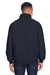 Harriton M740 Mens Wind & Water Resistant Full Zip Jacket Navy Blue Model Back