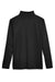 Harriton M748 Mens Advantage Performance Moisture Wicking 1/4 Zip Sweatshirt Black Flat Back