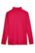Harriton M748 Mens Advantage Performance Moisture Wicking 1/4 Zip Sweatshirt Red Flat Back
