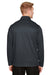 Harriton M748 Mens Advantage Performance Moisture Wicking 1/4 Zip Sweatshirt Dark Charcoal Grey Model Back