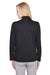 Harriton M748W Womens Advantage Performance Moisture Wicking 1/4 Zip Sweatshirt Black Model Back