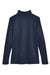 Harriton M748W Womens Advantage Performance Moisture Wicking 1/4 Zip Sweatshirt Dark Navy Blue Flat Back