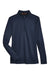 Harriton M748W Womens Advantage Performance Moisture Wicking 1/4 Zip Sweatshirt Dark Navy Blue Flat Front
