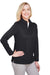 Harriton M748W Womens Advantage Performance Moisture Wicking 1/4 Zip Sweatshirt Black Model 3q