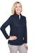 Harriton M748W Womens Advantage Performance Moisture Wicking 1/4 Zip Sweatshirt Dark Navy Blue Model 3q