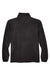 Harriton M980 Mens Pill Resistant Fleece 1/4 Zip Sweatshirt w/ Pockets Black Flat Back