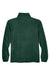 Harriton M980 Mens Pill Resistant Fleece 1/4 Zip Sweatshirt w/ Pockets Hunter Green Flat Back