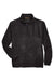 Harriton M980 Mens Pill Resistant Fleece 1/4 Zip Sweatshirt w/ Pockets Black Flat Front