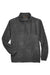 Harriton M980 Mens Pill Resistant Fleece 1/4 Zip Sweatshirt w/ Pockets Charcoal Grey Flat Front