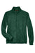 Harriton M990W Womens Pill Resistant Fleece Full Zip Jacket Hunter Green Flat Front