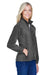 Harriton M990W Womens Pill Resistant Fleece Full Zip Jacket Charcoal Grey Model 3q