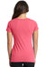 Next Level 1510 Womens Ideal Jersey Short Sleeve Crewneck T-Shirt Hot Pink Model Back