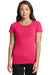 Next Level 1510 Womens Ideal Jersey Short Sleeve Crewneck T-Shirt Raspberry Pink Model Front
