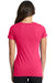Next Level 1510 Womens Ideal Jersey Short Sleeve Crewneck T-Shirt Raspberry Pink Model Back
