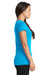 Next Level 1510 Womens Ideal Jersey Short Sleeve Crewneck T-Shirt Turquoise Blue Model Side
