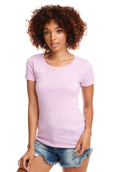 Next Level 1510 Womens Ideal Jersey Short Sleeve Crewneck T-Shirt Lilac Model Front