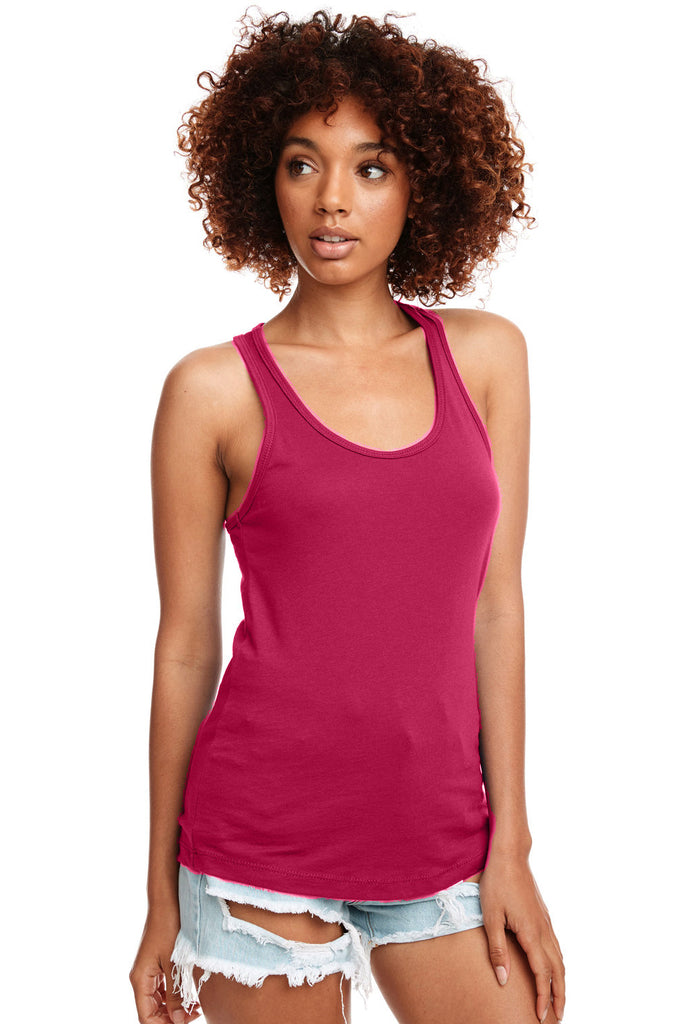 Next Level Apparel Women's Ideal Racerback Tank Top - Purple Army, Large