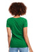 Next Level NL1540/1540 Womens Ideal Jersey Short Sleeve V-Neck T-Shirt Kelly Green Model Back