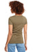 Next Level NL1540/1540 Womens Ideal Jersey Short Sleeve V-Neck T-Shirt Military Green Model Back