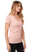 Next Level NL1540/1540 Womens Ideal Jersey Short Sleeve V-Neck T-Shirt Desert Pink Model Side