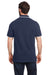 Nautica N17165 Mens Desk Short Sleeve Polo Shirt Navy Blue/White Model Back