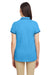 Nautica N17168 Womens Desk Short Sleeve Polo Shirt Azure Blue/Navy Blue Model Back