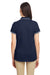 Nautica N17168 Womens Desk Short Sleeve Polo Shirt Navy Blue/White Model Back