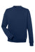 Nautica N17175 Mens Anchor Crewneck Sweatshirt Navy Blue Flat Front