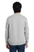 Nautica N17175 Mens Anchor Crewneck Sweatshirt Heather Oxford Grey Model Back