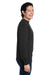 Nautica N17175 Mens Anchor Crewneck Sweatshirt Black Model Side