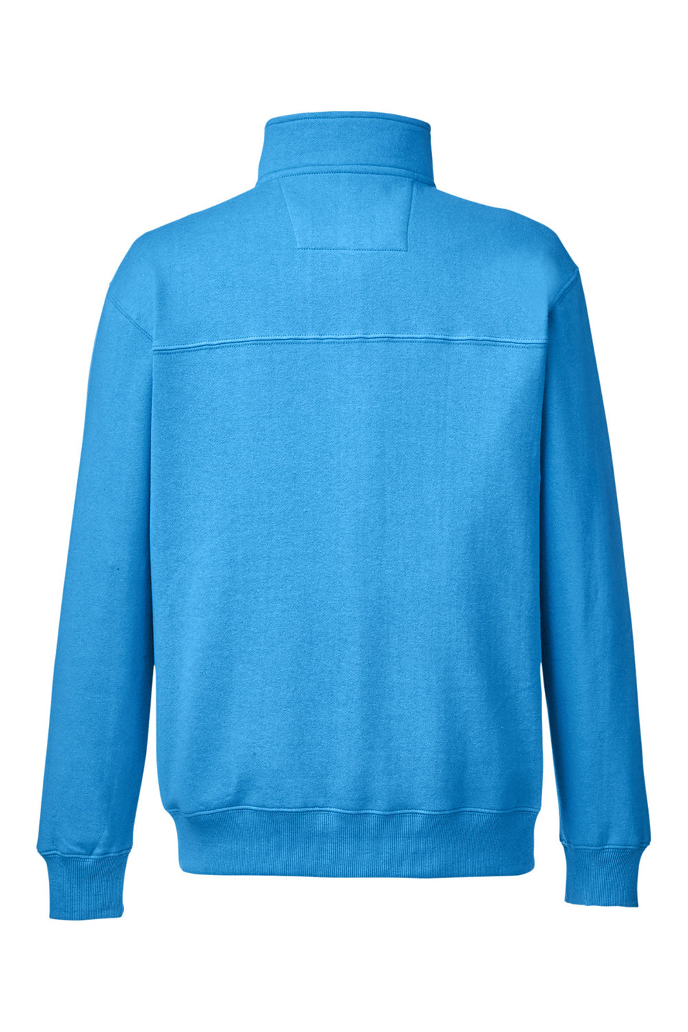 Nautica N17176 Mens Anchor 1/4 Zip Sweatshirt w/ Pockets Azure Blue Flat Back