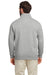 Nautica N17176 Mens Anchor 1/4 Zip Sweatshirt w/ Pockets Oxford Grey Model Back