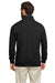 Nautica N17176 Mens Anchor 1/4 Zip Sweatshirt w/ Pockets Black Model Back
