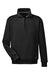 Nautica N17176 Mens Anchor 1/4 Zip Sweatshirt w/ Pockets Black Flat Front