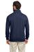 Nautica N17176 Mens Anchor 1/4 Zip Sweatshirt w/ Pockets Navy Blue Model Back