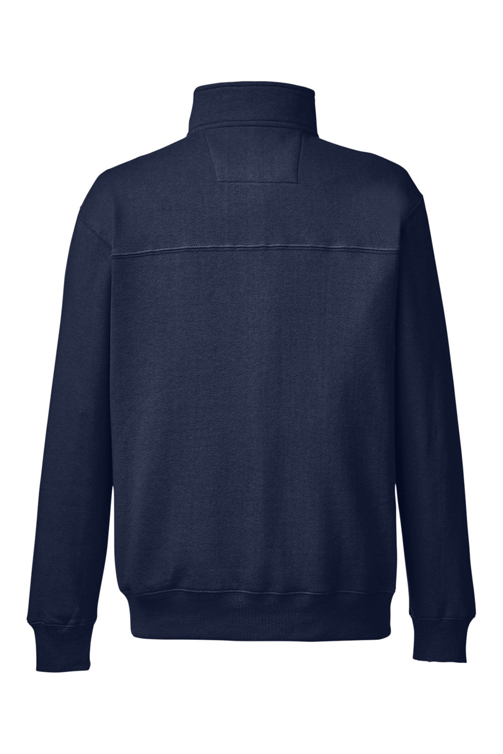 Nautica N17176 Mens Anchor 1/4 Zip Sweatshirt w/ Pockets Navy Blue Flat Back